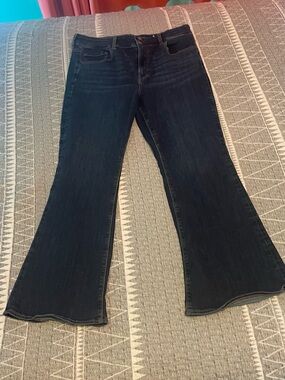 American Eagle Hi Rise Artist FlareDark Blue Women's Bootcut Jeans - Classic Fit